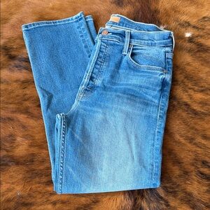 MOTHER The TomCat Layover Women's Jeans in Blue